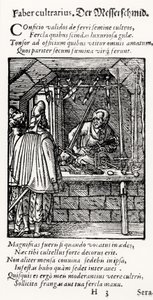 The Knife Maker, published by Hartman Schopper by German School